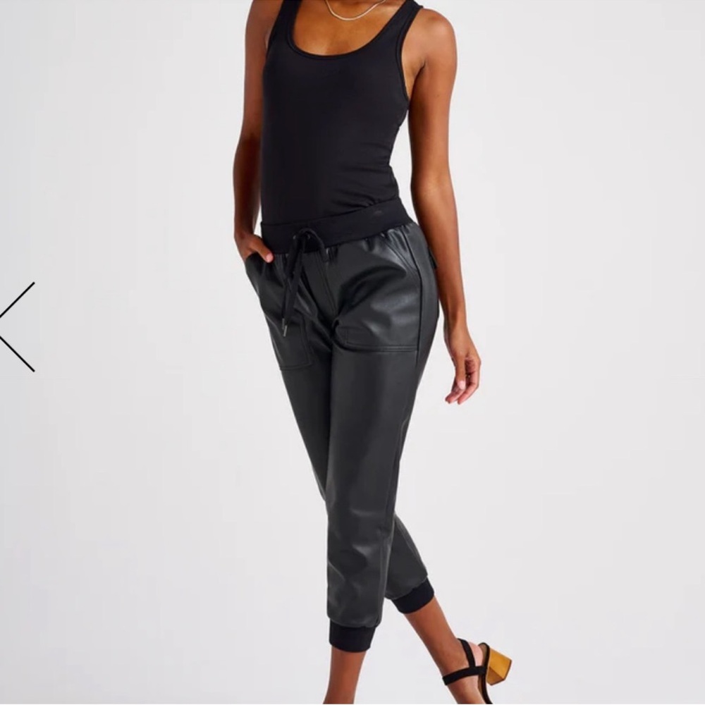 Splendid Vegan Leather Joggers NWT size M